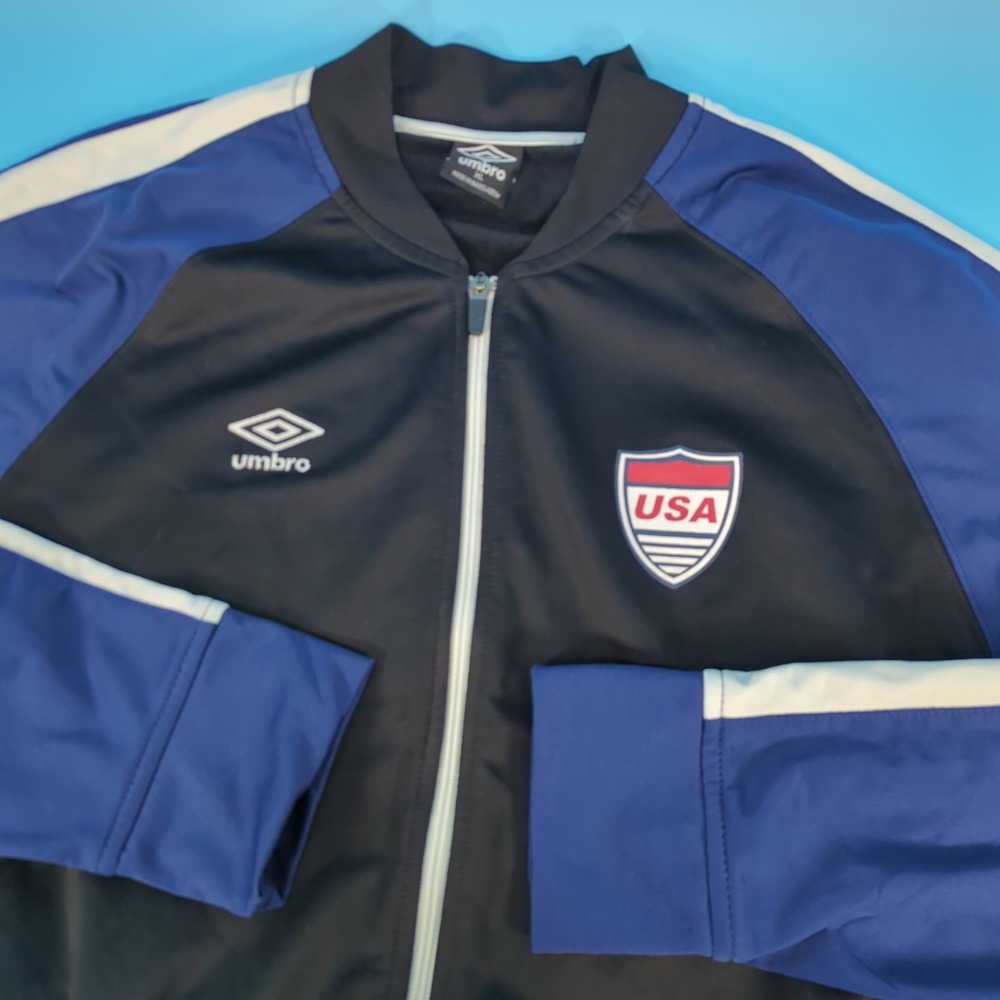 Umbro Team USA Track Jacket FIFA WORLD CUP Mens M Soccer Football Performance